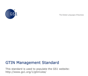 GTIN management standard